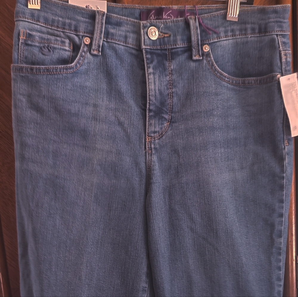 Stylish Blue Straight Leg Women's Jeans